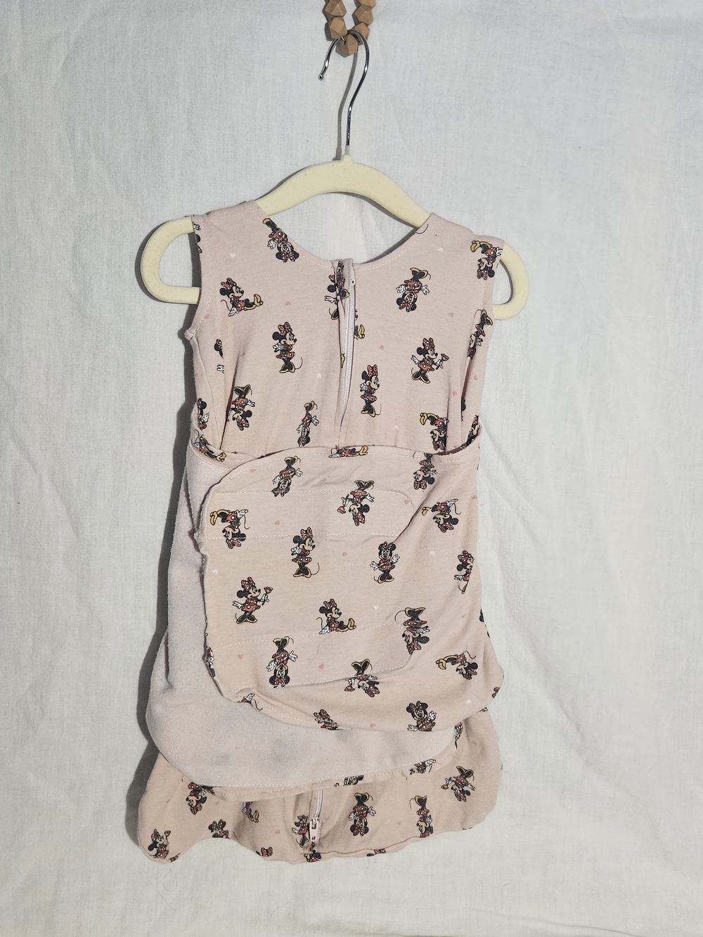 Halo Pink Minnie Mouse Print Baby Swaddle Sack